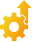 Production efficiency icon for AI video creation